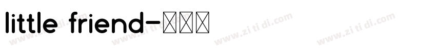 little friend字体转换